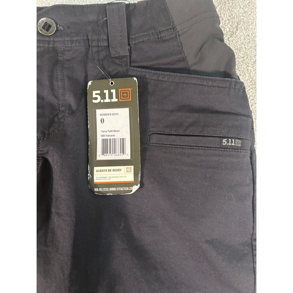5.11 tactical terra twill short womens volcanic NWT SIZE 0 - Picture 2 of 11